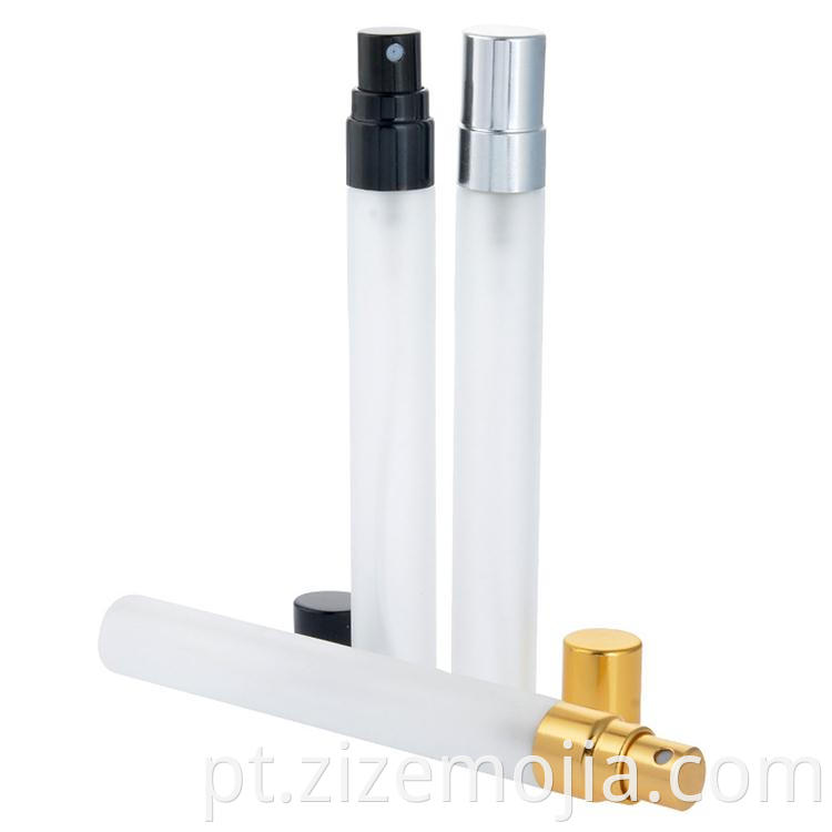Spray de frascos de perfume de vidro de óleo essencial de bolso fino de 10ml